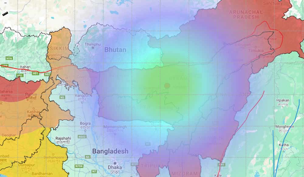 earthquake assam