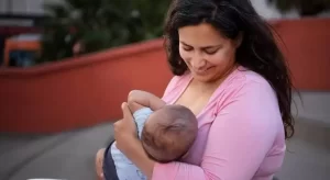 baby breastfeeding