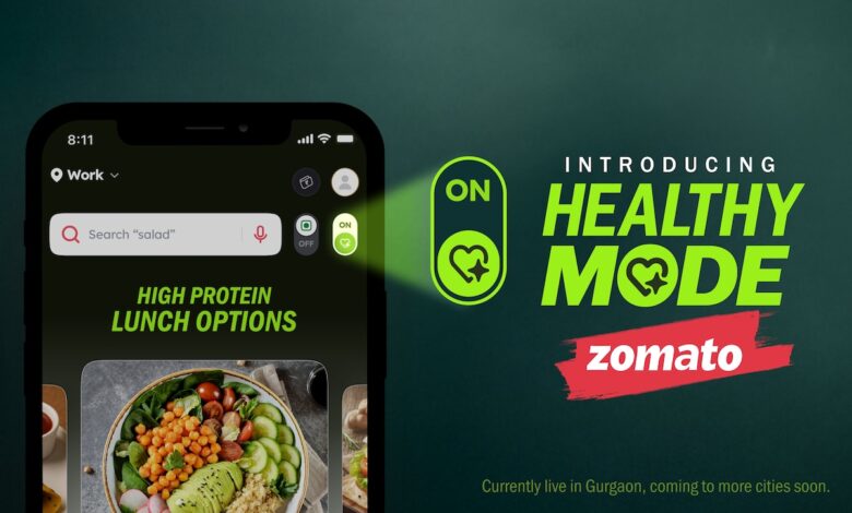 zomato healthy mode