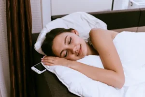 Phone under pillow
